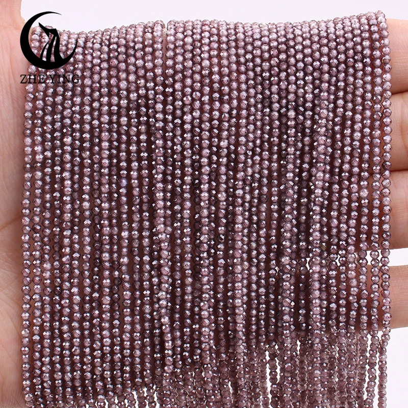 

Zhe Ying 2mm AAA Cubic Zirconia Beads Small Natural Faceted Coffee Color Zircon Beads for Jewelry Making Diy Accessories