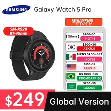 Samsung Galaxy Watch 5 Pro 45mm Smart Watch 1.4'' Super AMOLED Screen Blood Oxygen Heart Rate Measure 590mAh Battery GPS