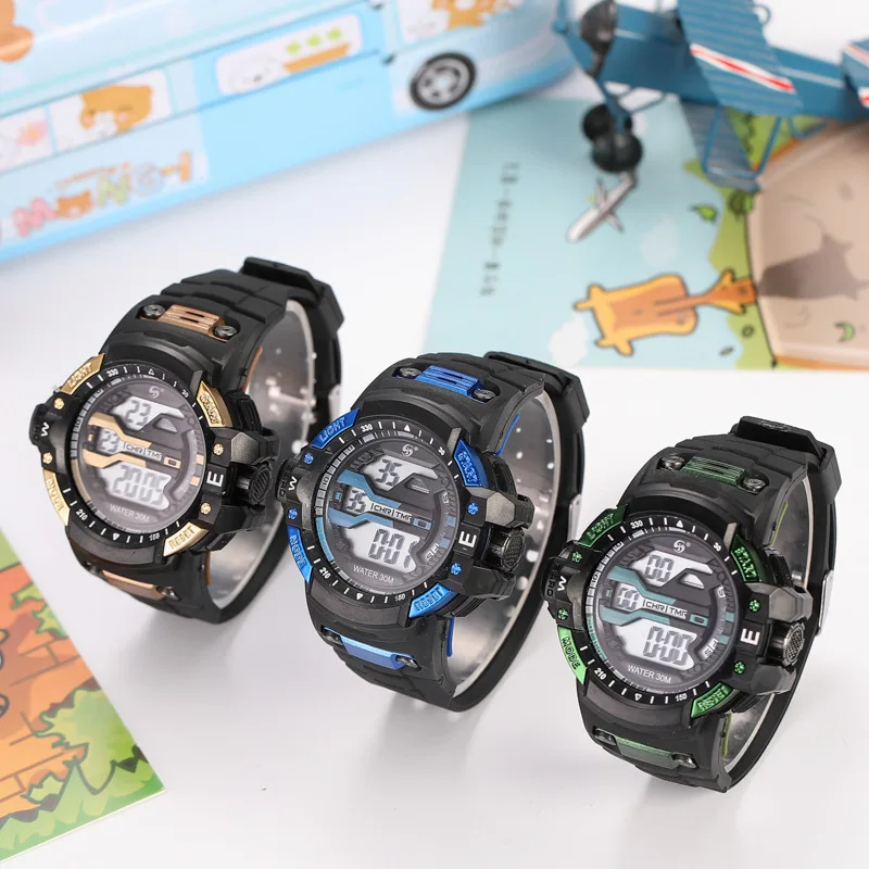 Watch male electronic watch student multifunctional sports high and middle school students luminous waterproof