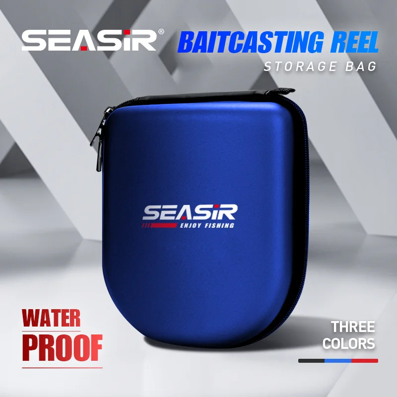 

SEASIR Baitcasting Fishing Reel Bag EVA Water Drop Bait Casting Drum Reels Pouch Protective Case Fishing Wheel Bag Left/Right