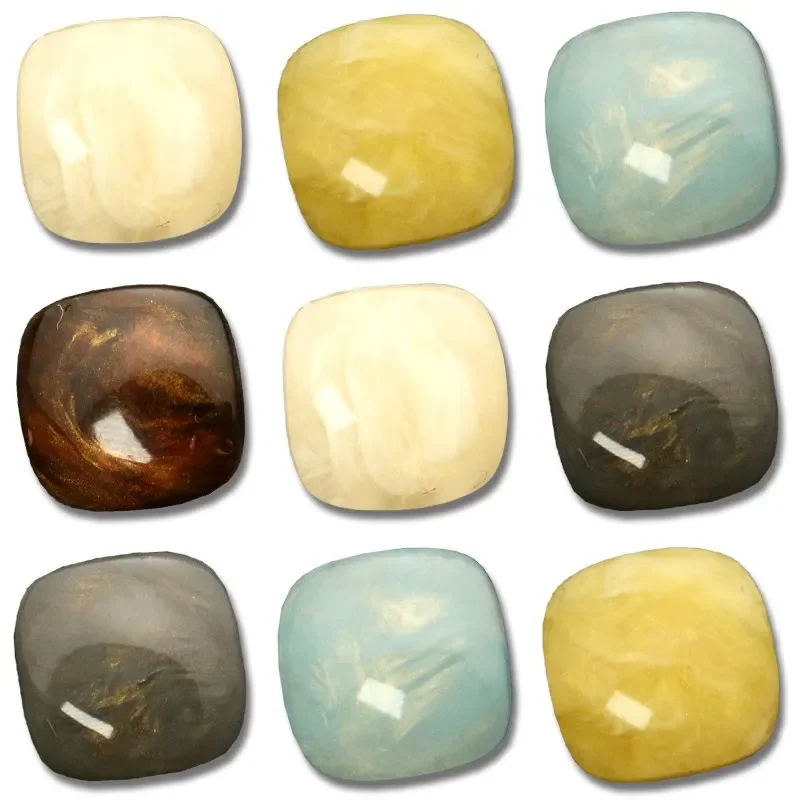 Квадратные искусственные жемчужные пуговицы Пришивание искусственное ремесло