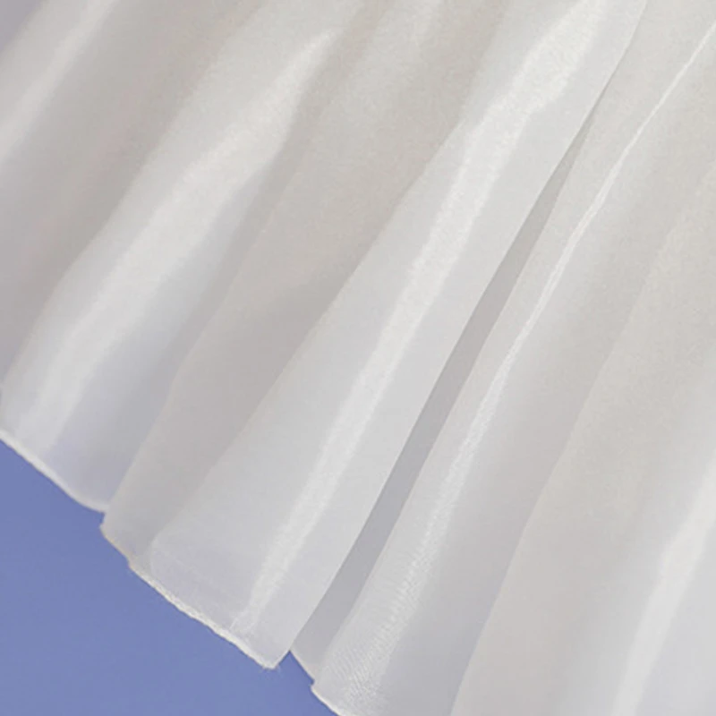 

Crinoline Underskirt Petticoat A-line Knee Length Hoopless White Half Slip for Women Bridal Dress Vintage Ball Gown