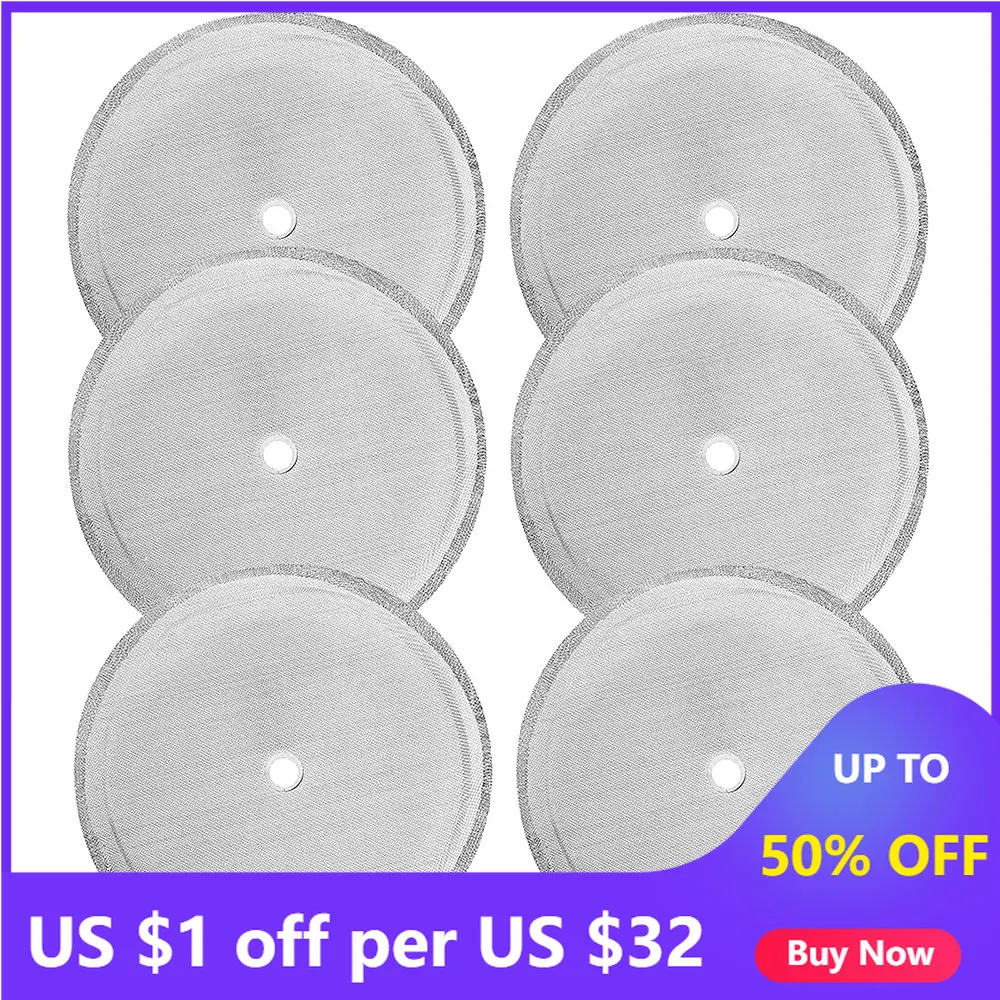 

Reusable Coffee Filter Basket For French Press Coffee Maker Making Machine Stainless Steel Permanent Coffee Filter Tool 6PCS