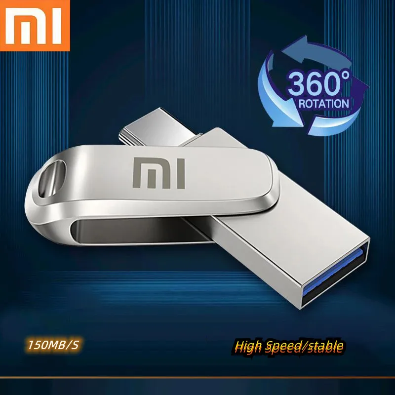 

Новый Xiaomi U Disk 2 ТБ 256 ГБ, 128 ГБ, 64 ГБ, USB 3,1 Type-C интерфейс, компьютер, взаимная передача, портативная USB-память