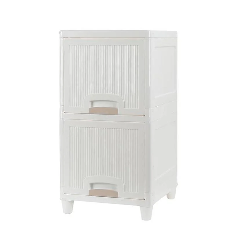 

2-Tire Storage Cabinet with 2 Drawers Organizer Unit for Bathroom Bedroom