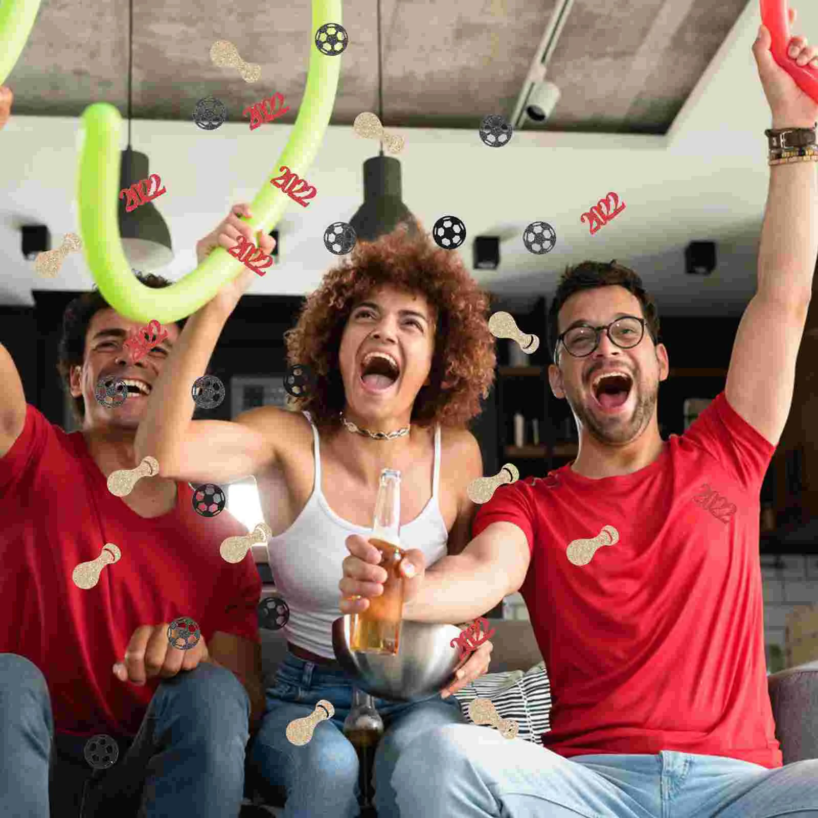 50 шт. украшения для футбольной вечеринки рубашка с блестками спортивная обувь