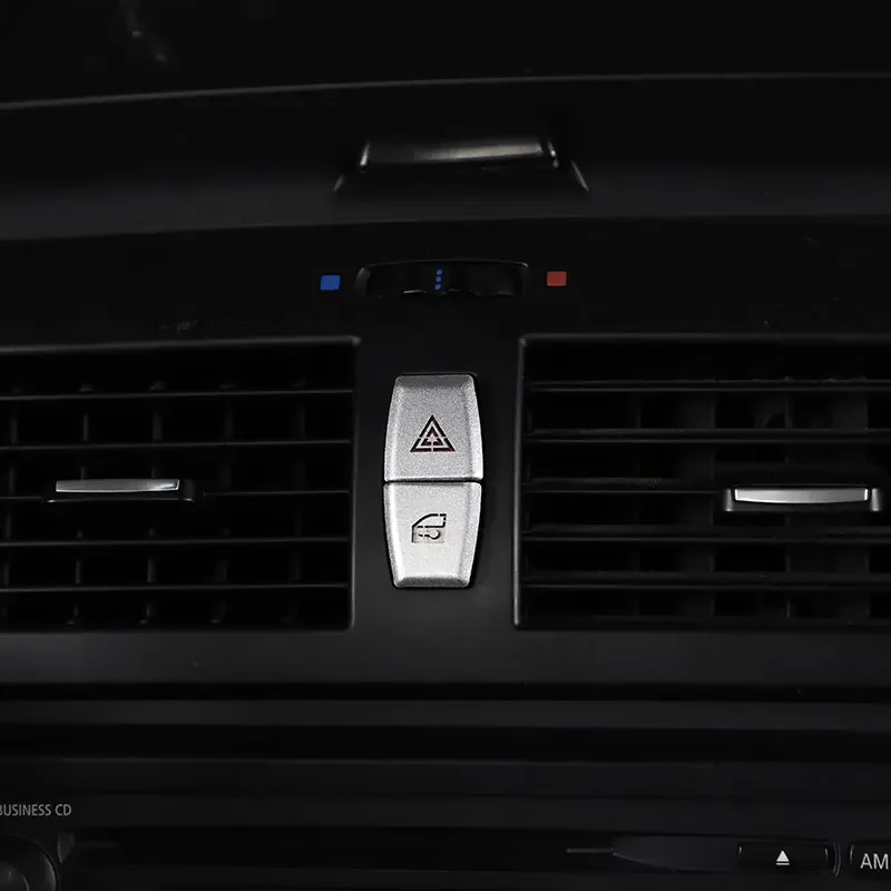 Для BMW X3 E83 2006-2010 серебристые кнопки из алюминиевого сплава для передней