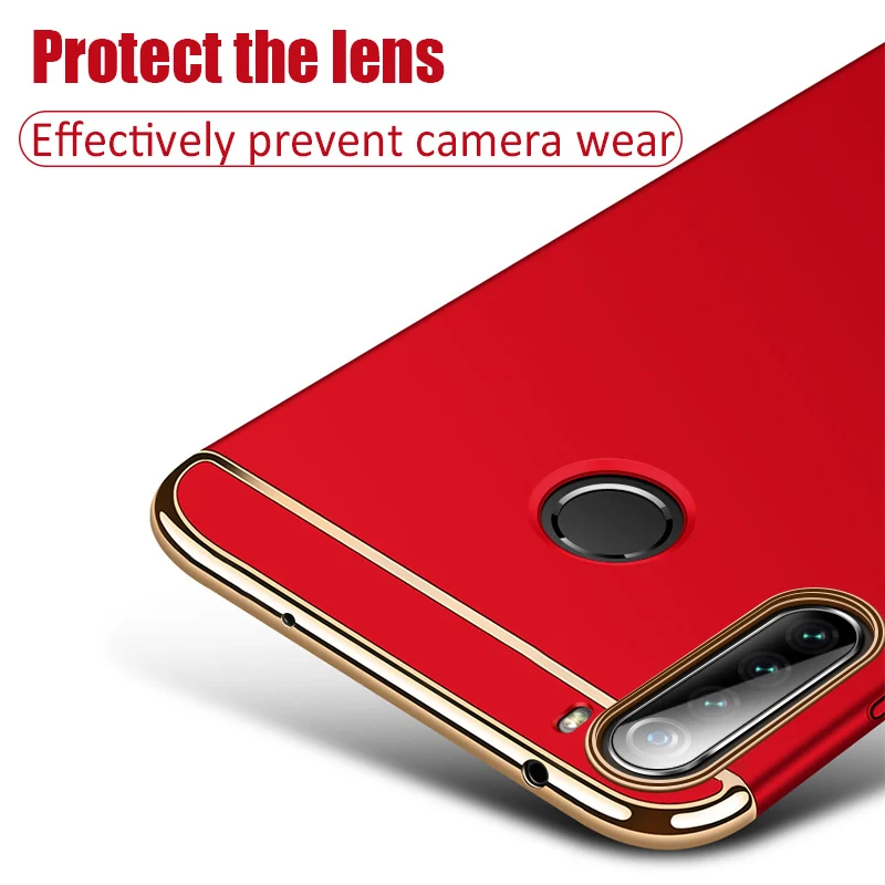 Роскошный чехол 3 в 1 с покрытием для телефона Xiaomi Redmi Note 4 4X 5 6 7 8 9 Pro Max жесткий из