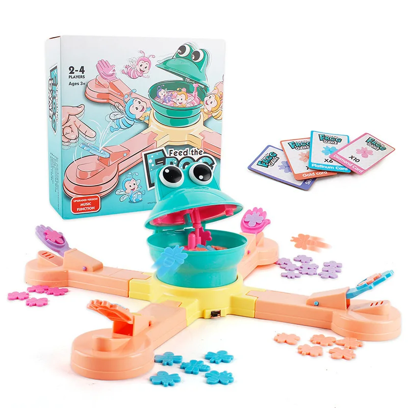 

Funny Feeding Frog To Eat Bees Game For Kids 4 Player Throwing Games Children Interactive Table Game Eudcational Toys Party Game