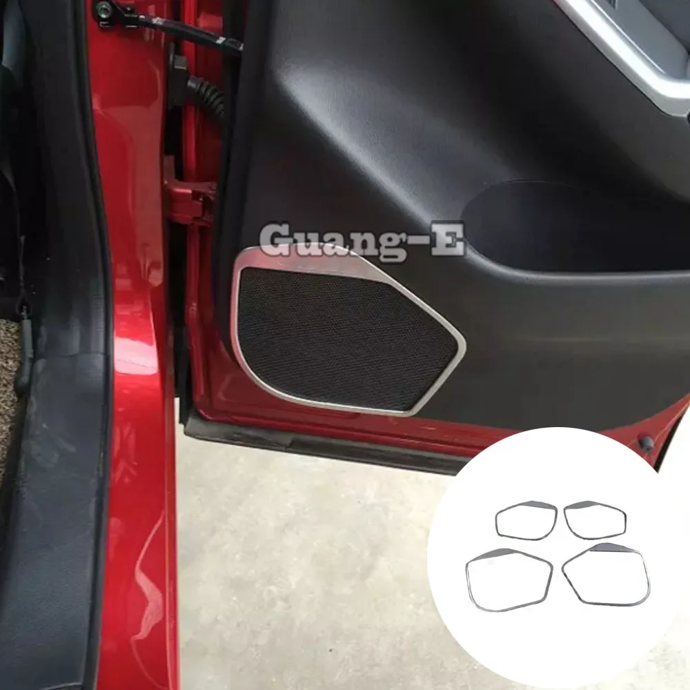 

Car Styling Detector Stick ABS Matte Inside Door Audio Speak Sound Cover Ring Trim For Mazda CX-5 CX5 2012 2013 2014 2015 2016