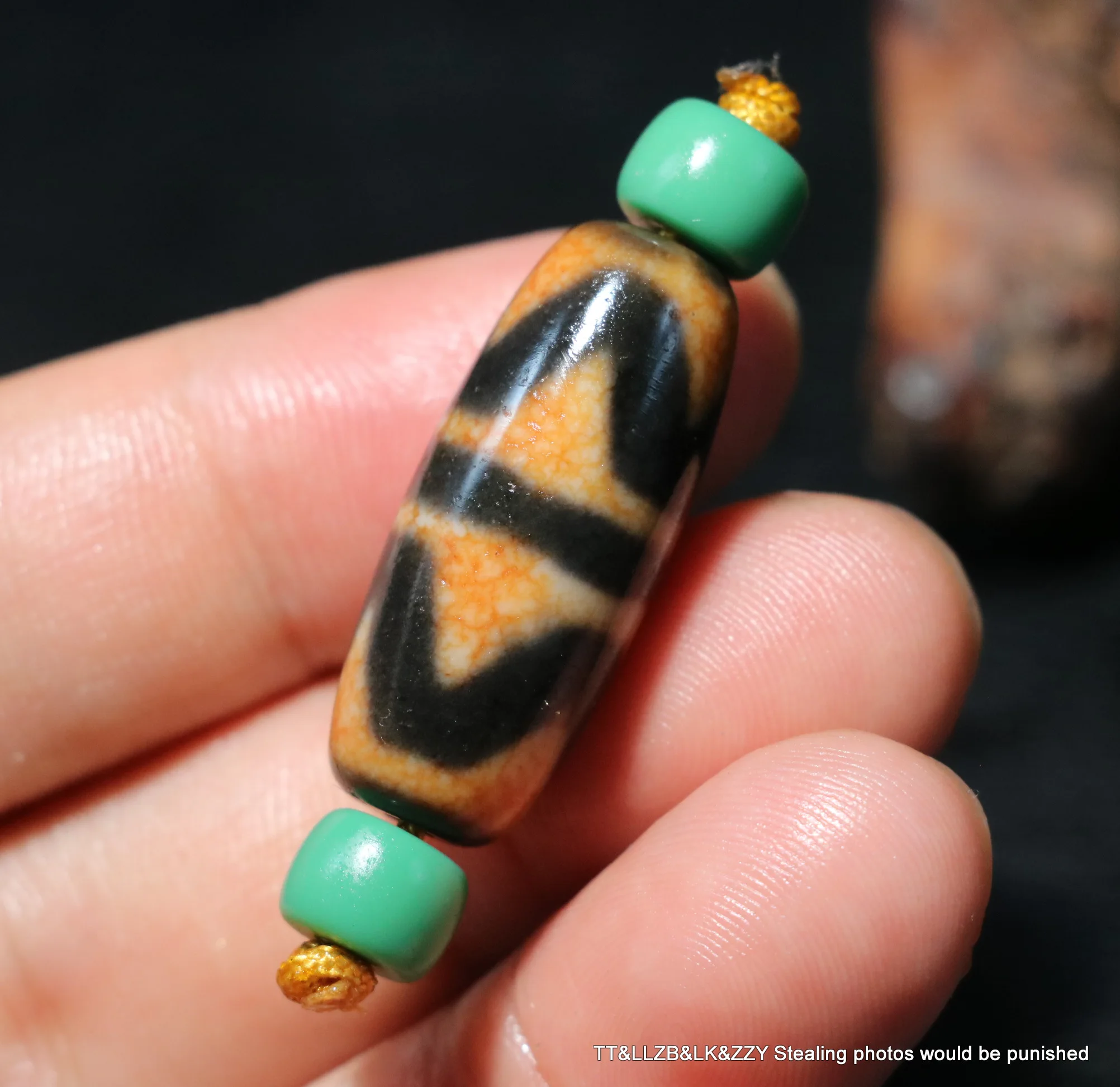 Волшебная энергия Тибетский Топ Старый Агат двойные тигровые зубы бусины дзи