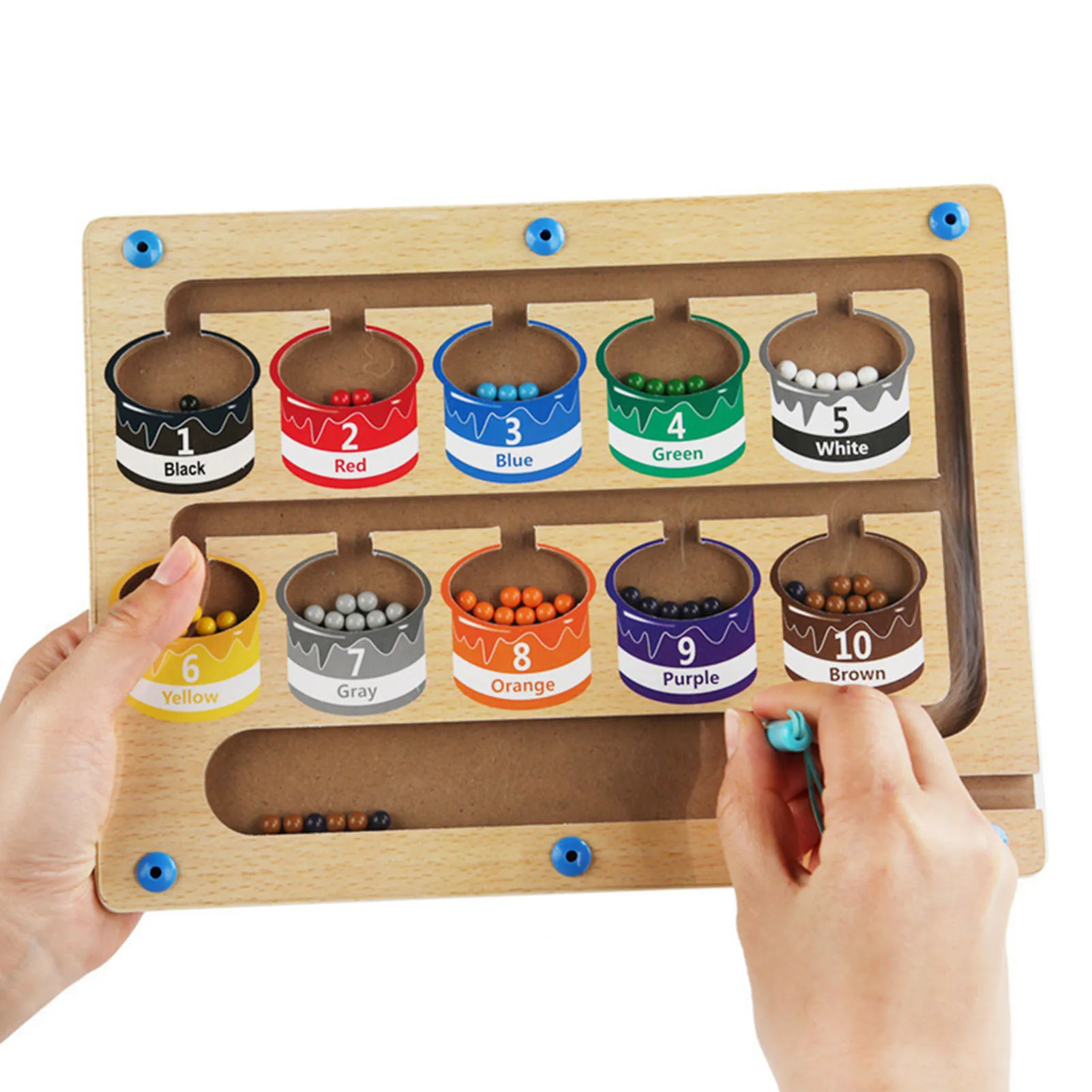

Wooden Magnetic Counting Operation Toys Creative Intelligence Logic Training Blocks Toy for Children Early Educational Toys