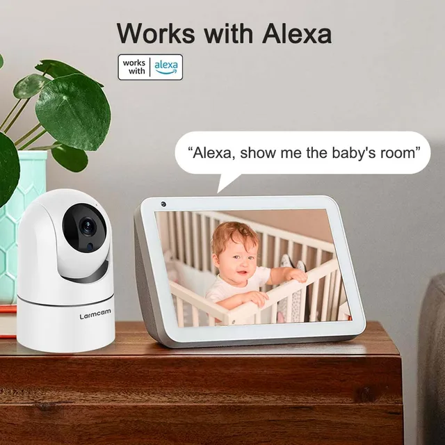 IP Camera 5G WiFi Baby Monitor 1080P Mini Indoor CCTV Security 2K 4MP AI Tracking Audio Video Surveillance Camera Alexa 2