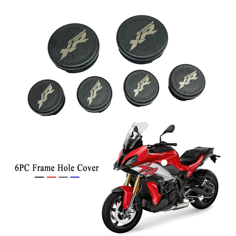 

6PCS Motorcycle Frame Hole Cover Caps Plug Decorative Frame Cap Set For BMW S1000XR S 1000XR S1000 XR 2013-2022 2019 2020 2021