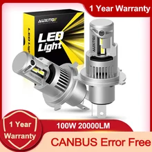 AUXITO LED Head Light H4 H8 H11 9012 LED Headlight Bulb CANBUS 100W 20000LM Car Lamp for BMW Ford Benz Renault Hyundai VW Audi