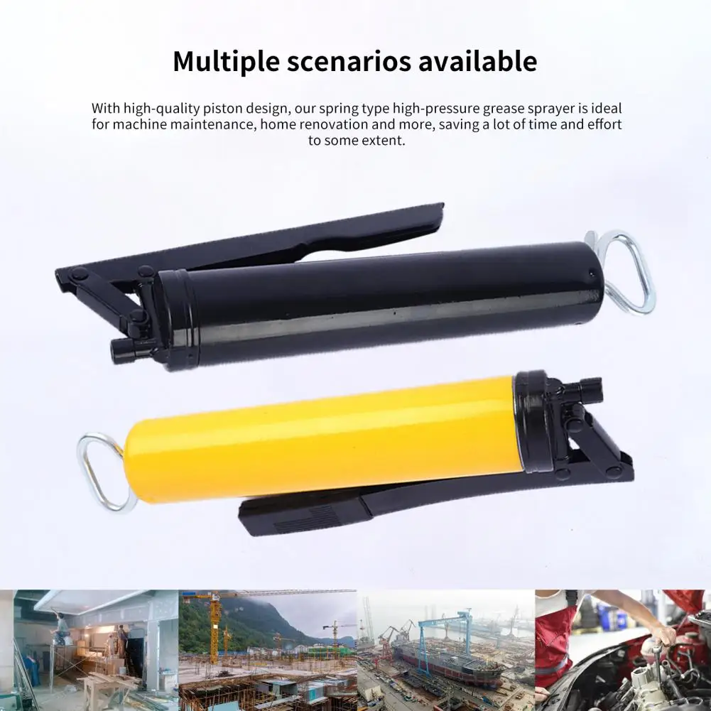 

Практичный смазочный распылитель с одним поршнем и пружиной, ручной смазочный распылитель, цинковый сплав, экономия трудозатрат