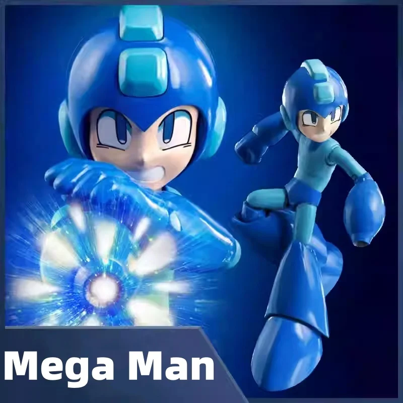 Threezero 3a Mdlx Mega Man Аниме Фигурка Rockman Фигурки Детские игрушки Украшение комнаты