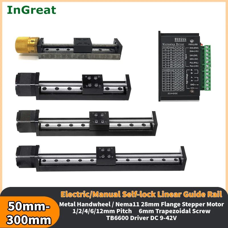 CNC Linear Guide Rail Manual Sliding Table Motor Kit Rail Motion Mini T-type Linear Stage XYZ Axis Gantry Sliding Platform