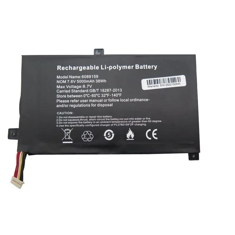 Аккумулятор для ноутбука INSYS WHA-14P2 6089159, 7,6 В, 5000 мАч, 38 Втч, 10 контактов, 10 линий, новинка (art.: 3920c8fbc0580) - 3920c8fbc0580
