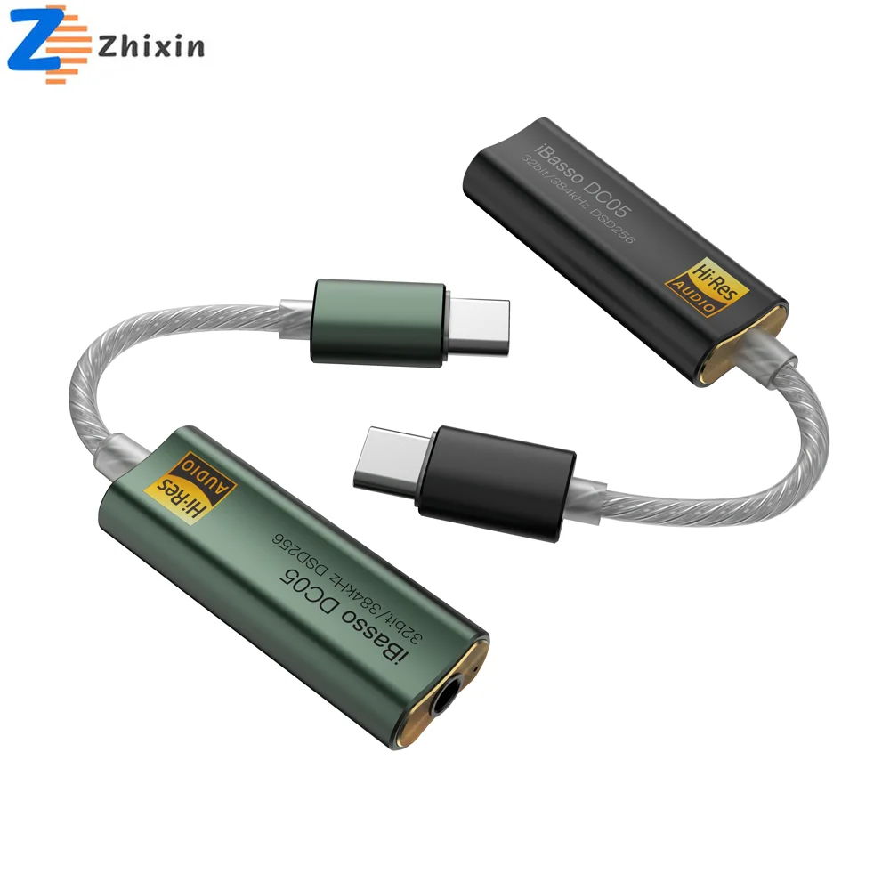 

IBasso DC05 ES9219C*2 Portable Headphone AMP Decoding NDK crystal oscillator DAC Type C To 3.5mm 384K 32Bit DSD256 Support MQA