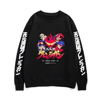 japan anime tengen toppa gurren lagann simon kamina yoko graphics print sweatshirt men women manga style pullover sweatshirts