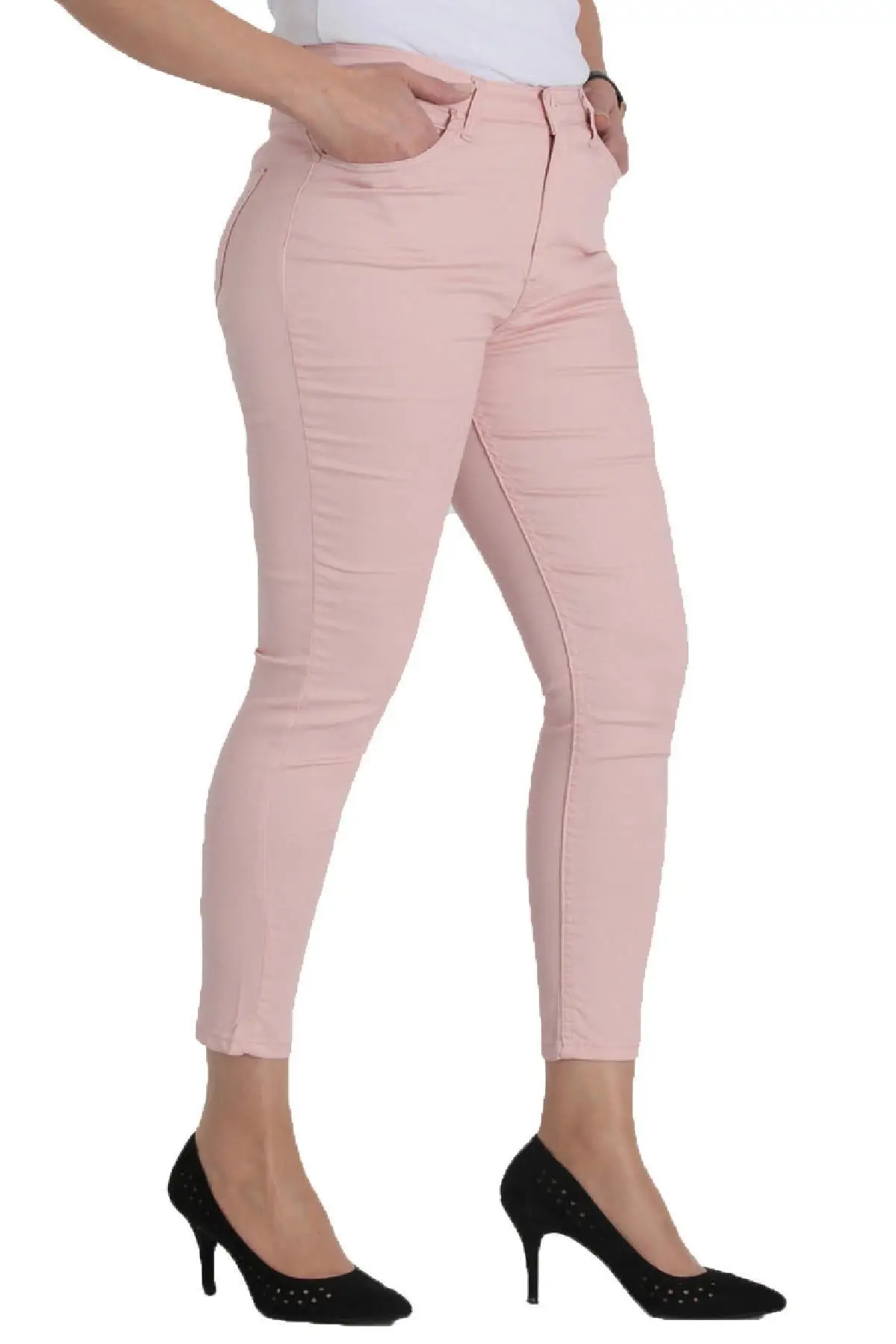 Женские брюки из парусины с нормальной талией|Брюки| |