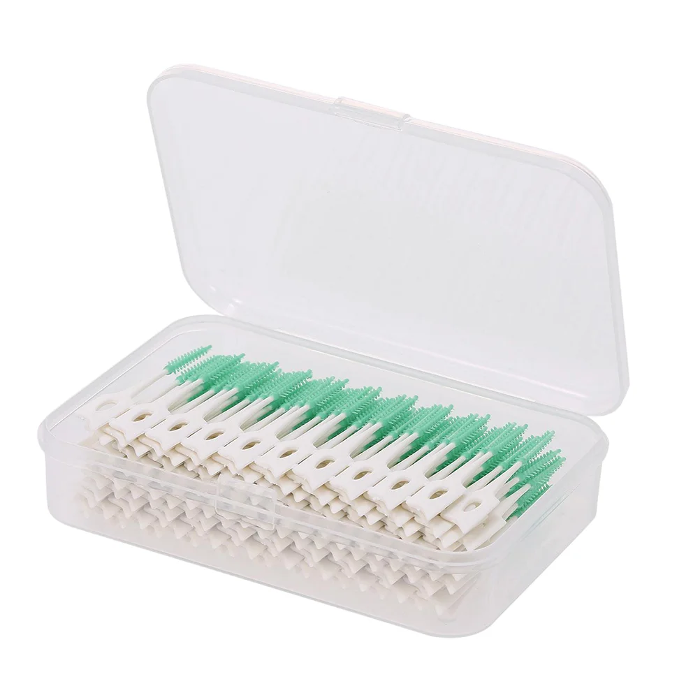

160 Pcs Cleaning Toothbrushes Household Silicone Toothpicks Dental Care Oral Tools Interdental Pp Floss Man Plastic