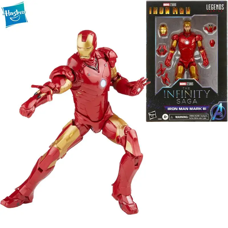 

Marvel Hasbro Legends Series 6 Inch Scale Action Figure Iron Man Mark 3 Infinity Saga Character Premium Collectible Toys F0184