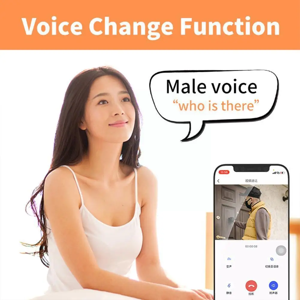 

Wireless Wifi Video Doorbell Home Security Door Ir Night Bell Monitor Camera Intercom Door Remote Alarm Pho H5k3