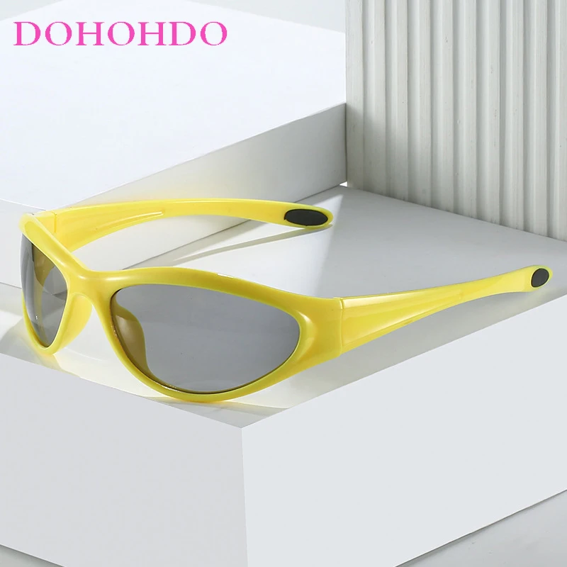 DOHOHDO новые ретро Y2K кошачий глаз уличные модные спортивные солнцезащитные очки