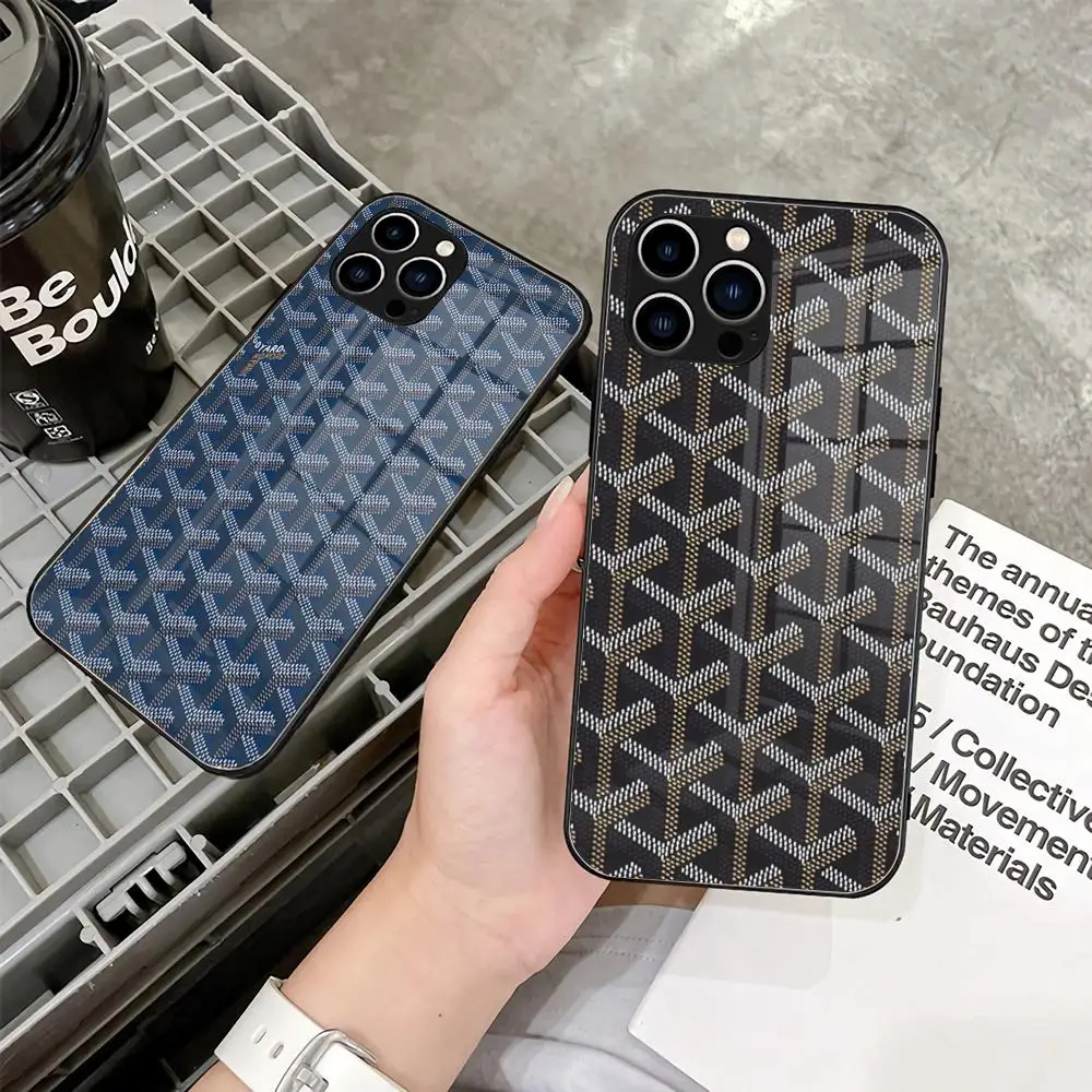 Модный роскошный чехол для телефона G-Goyards 2024 новинка IPhone 16 15 14 Pro 13 11 12 XR XS MAX 7 8 Plus