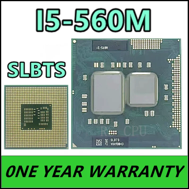 I5-560M i5 560M SLBTS 2,6 ГГц двухъядерный четырехпоточный ЦПУ процессор 3 Вт 35 Вт Разъем G1 / rPGA988A