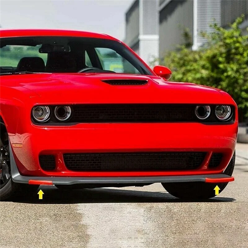 Для Dodge Challenger SRT Scat Pack 68327082 АА 68327083 Защита переднего бампера AA красная