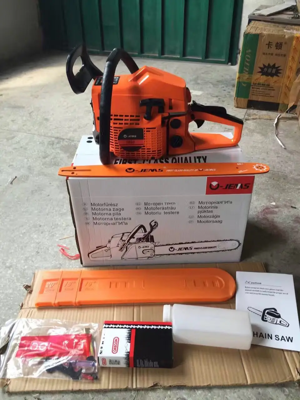 The full chisel saw chain manufacturer sells an ISO-certified gasoline   58cc - only shipped to a Chinese address