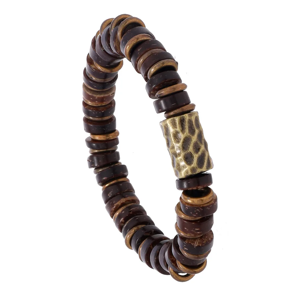 Универсальный ретро-браслет для мужчин и женщин простой эластичный браслет из