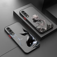 Luxury Dragon Fish Phone Case for Huawei Honor 10X Lite Y7A Smart 2021 P50 P40 P30 P20 Pro Nova Frosted Cover