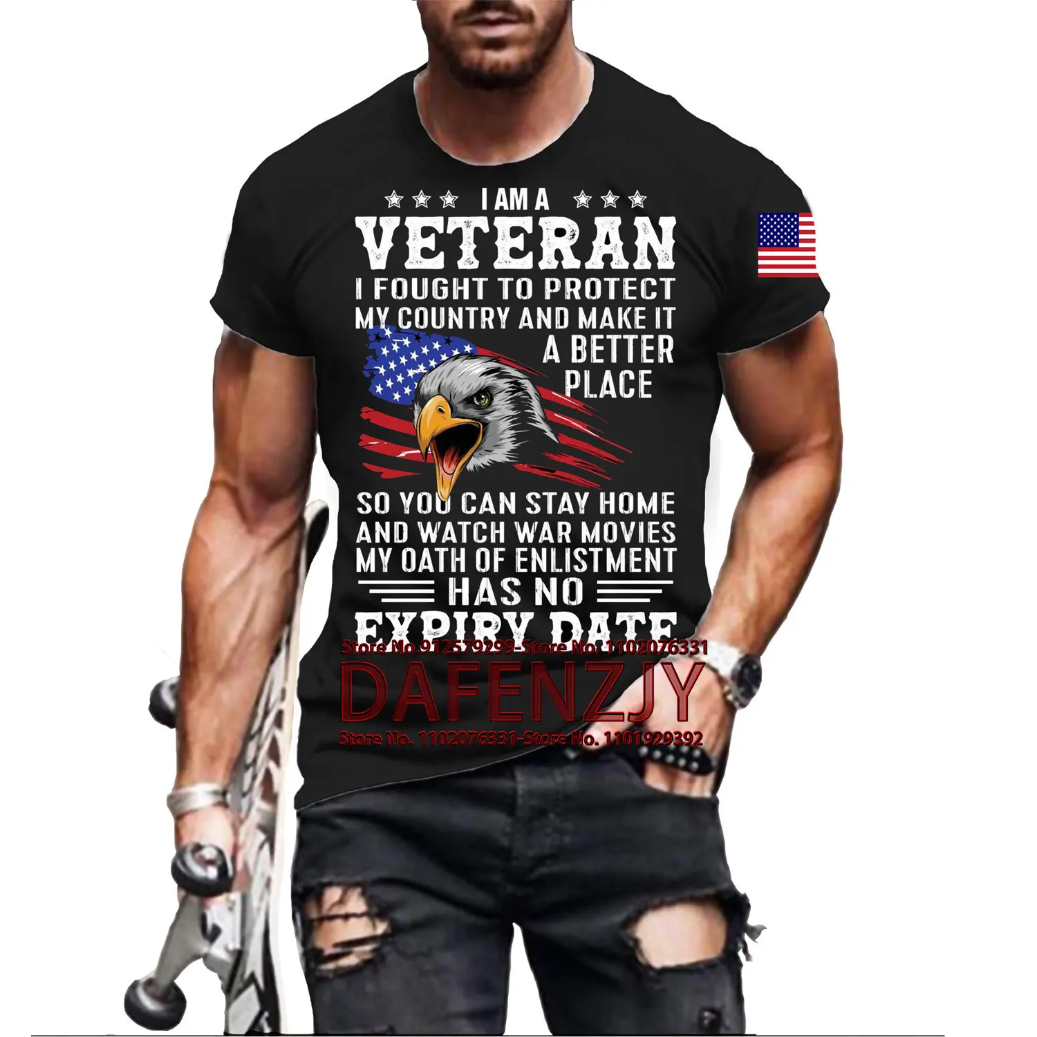 

Men's T-Shirts America 3d Print Tops Special Forces Male Short Sleeve T Shirt US Soldier Army Veteran Casual Fashion Camisetas