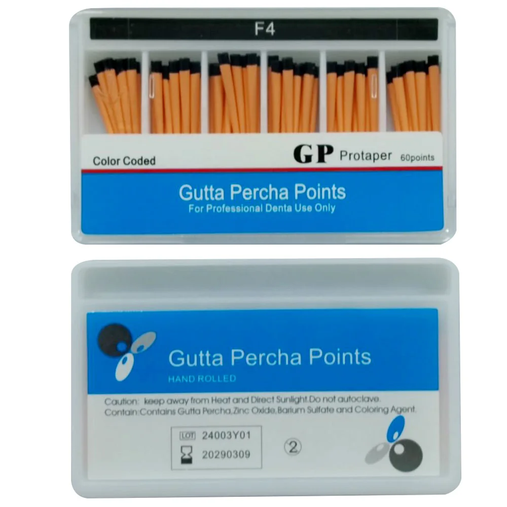AG 1Box Dental Gutta Percha PointsTaper0.2/0.4/0.6 Размер 15/20/25/30/35/40 Стоматологические принадлежности