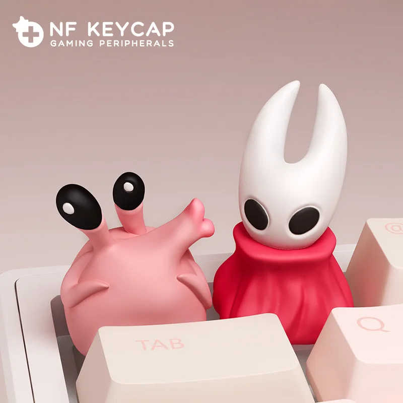 Фото Hollow Knight: Silksong Колпачки для клавиш Игровая тема Knight Nuu Колпачки для клавиш с персонажами Esc Персонализированные колпачки для клавиш Механические колпачки для клавиш №4