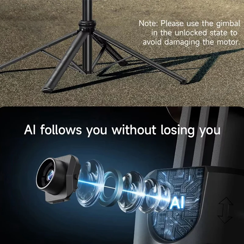 Автоматический вращающийся штатив C17 360° ° для селфи