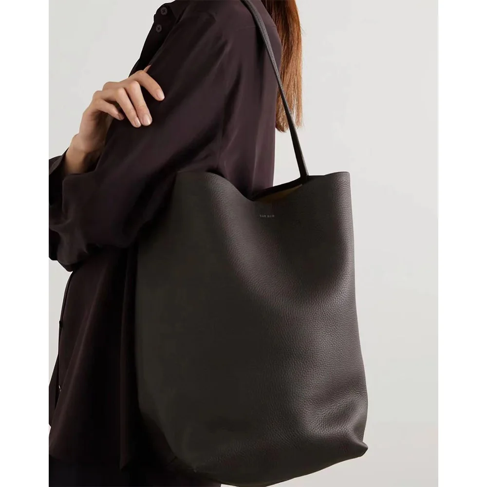 

the head layer cowhide senior sense commuter bag single shoulder handbag row bucket bag tote female