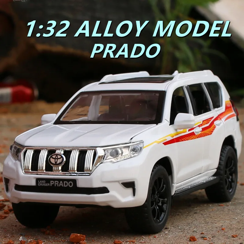 

1:32 Toyota Prado SUV Alloy Car Diecasts Metal Toy Vehicles Car Model Collection LAND CRUISER Simulation Car Model Kids Toy Gift