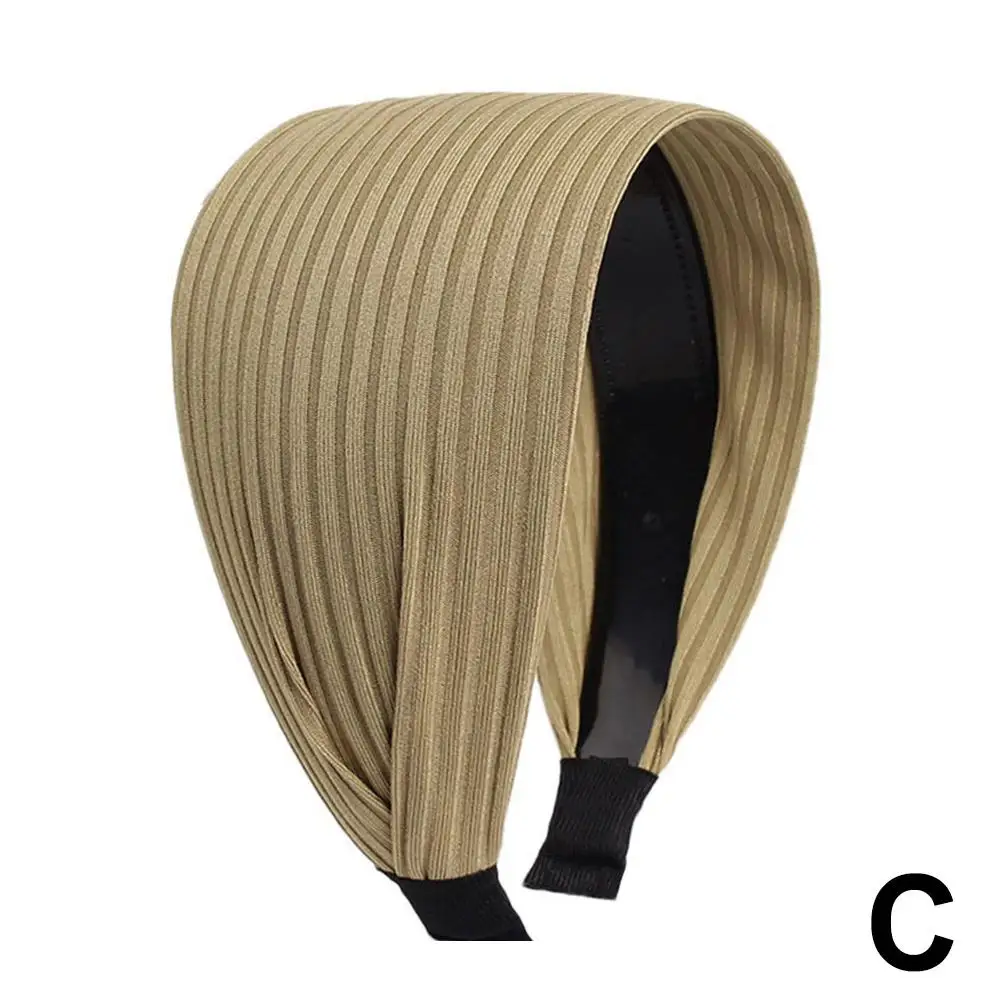 Новые мягкие широкие вязаные хлопковые повязки для волос женщин и девочек