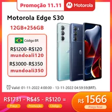 Global ROM Motorola MOTO Edge S30 5G Smartphone Snapdragon 888 Plus 6.8'' FHD+ 144Hz Screen Mobile Phone 108MP Camera 5000mAh