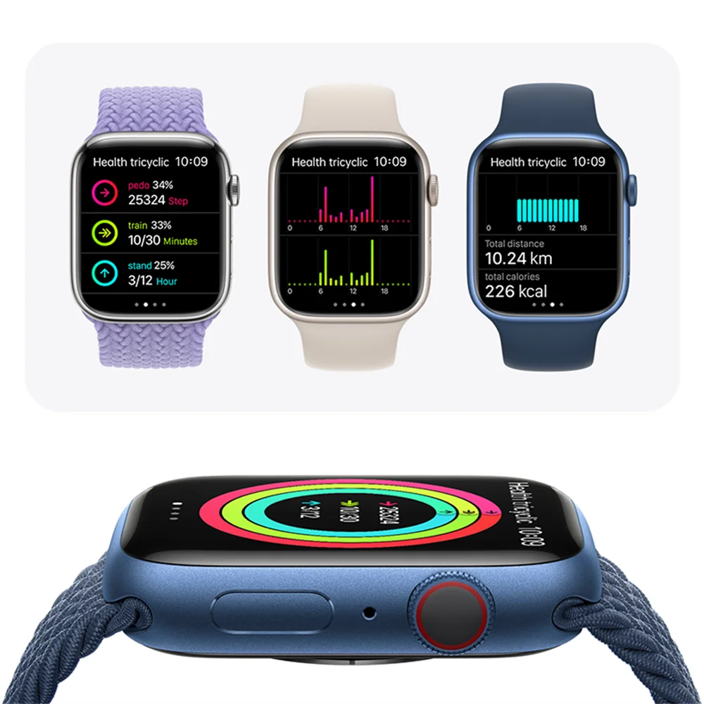 

Смарт-браслет мужской спортивный с пульсометром и беспроводной зарядкой