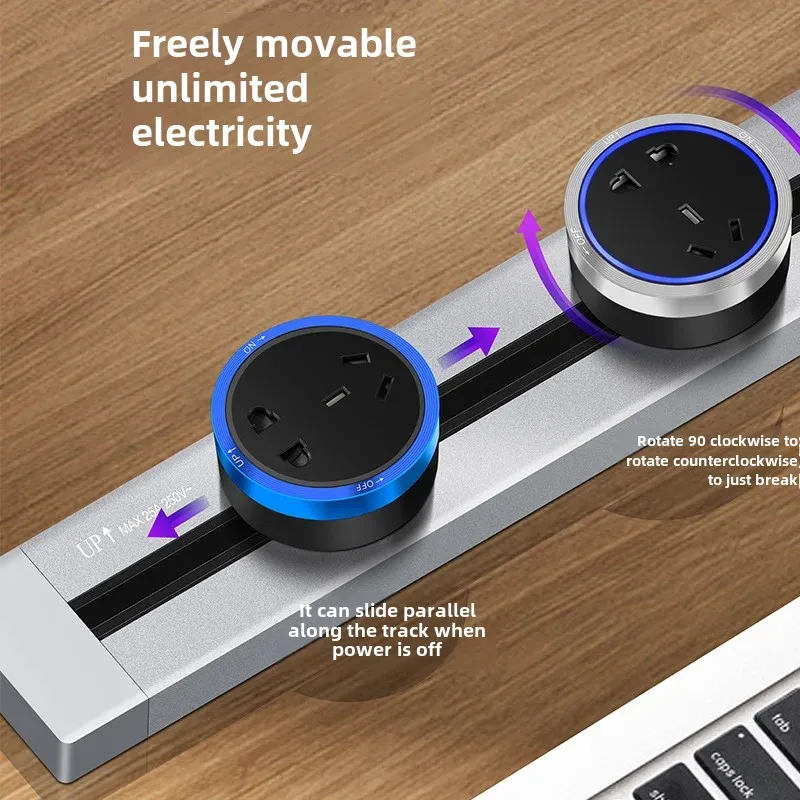 Адаптер для розетки Kasi Track алюминиевое кольцо бытовая розетка с пятью