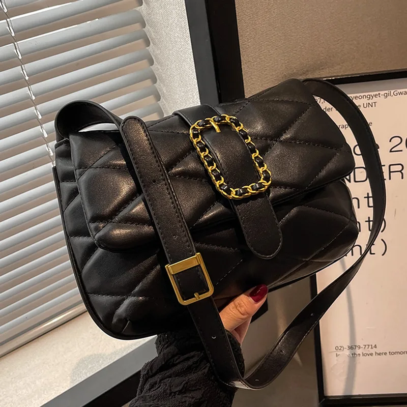 

Модная популярная ромбовидная Новинка 2023, зимняя женская сумка, винтажный стиль, сумка через плечо для женщин, кошельки и сумочки