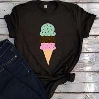 ice cream tee beach tops women 2022 drinking women sexy tops tees holiday ice cream clothes fashion tees vintage tops l