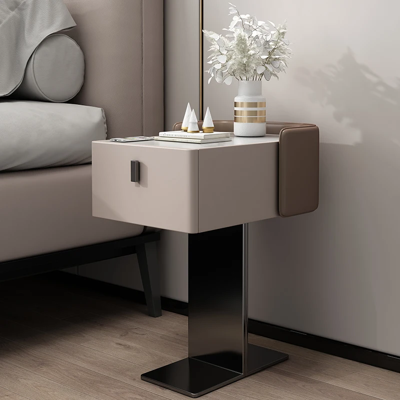 

Bedroom Modern Nightstands Nordic Bedside Storage Corner Cabinet Nightstands Home Luxury Mesita De Noche Salon Furniture
