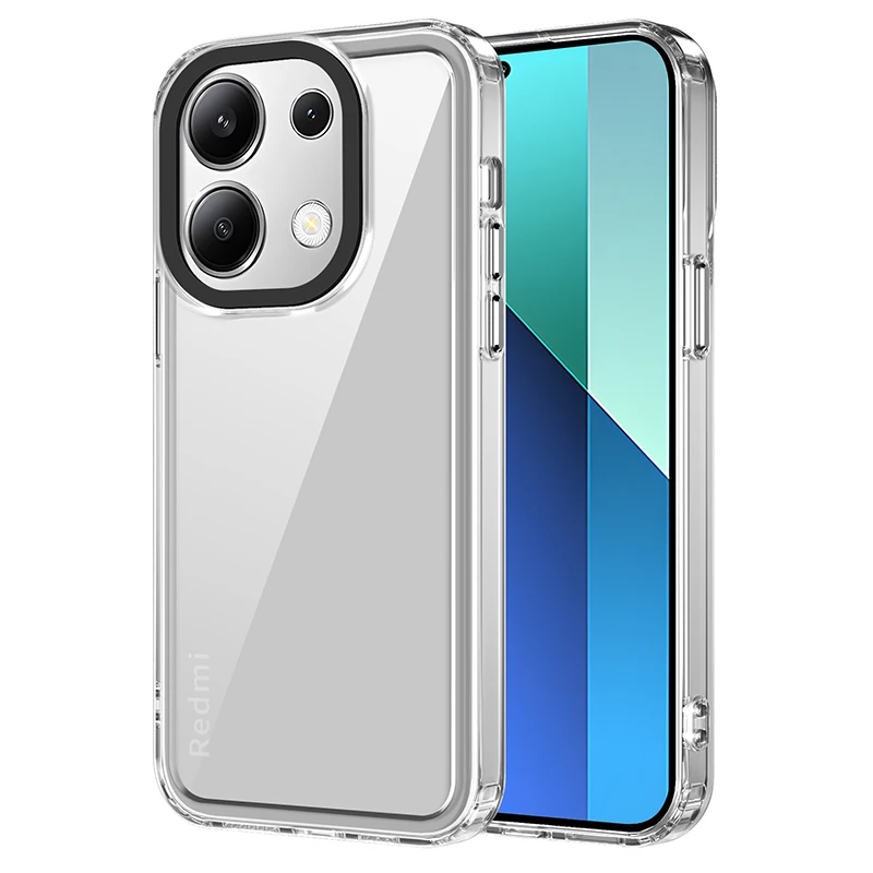 Толстый акриловый ударопрочный Прозрачный чехол для телефона Redmi Note 12 Pro Plus 12R Turbo